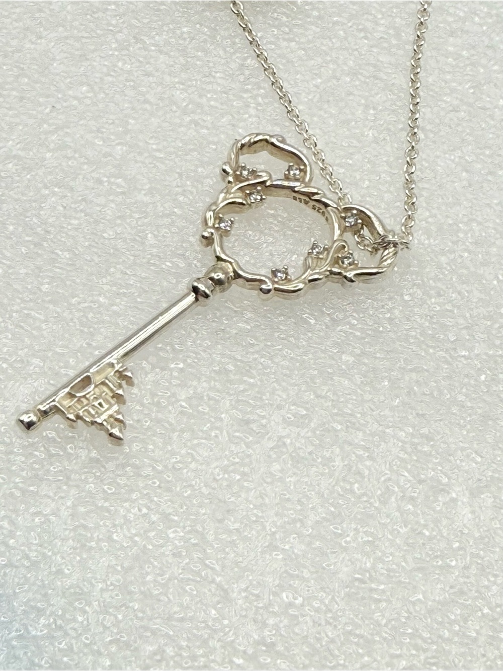 Pandora Disney Parks Exclusive Mickey Mouse Fantasyland Castle Key Necklace - Picture 8 of 13